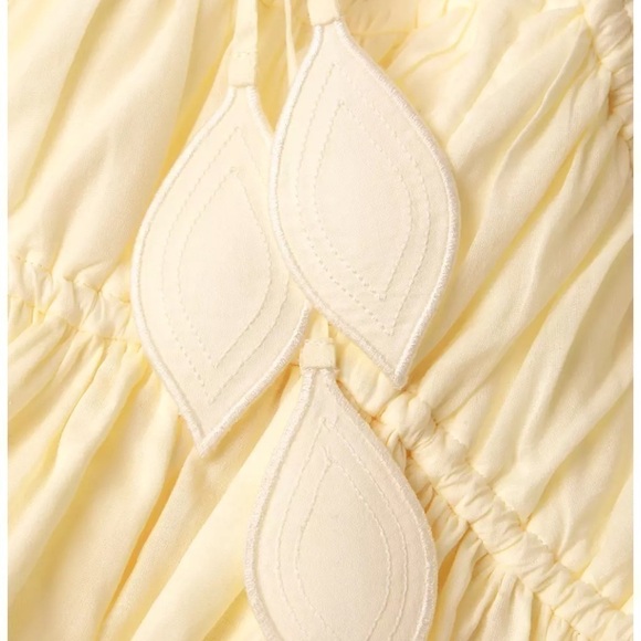 Tory Burch
Sleeveless Smocked Peplum Top COLOR New Ivory size 0 - Picture 7 of 17